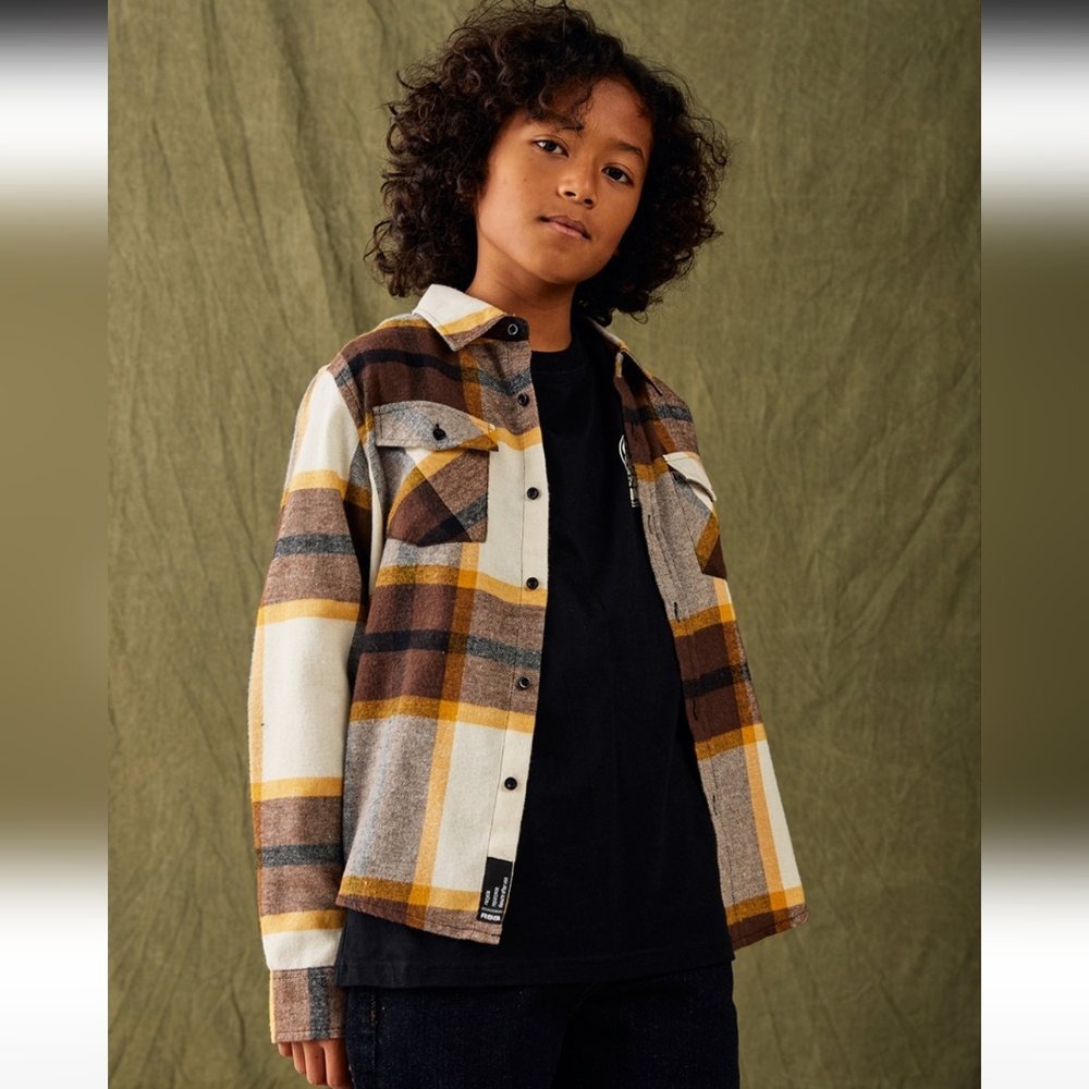 2/$20 NWT RSQ B plaid flannel - Boys Size M (10-12)